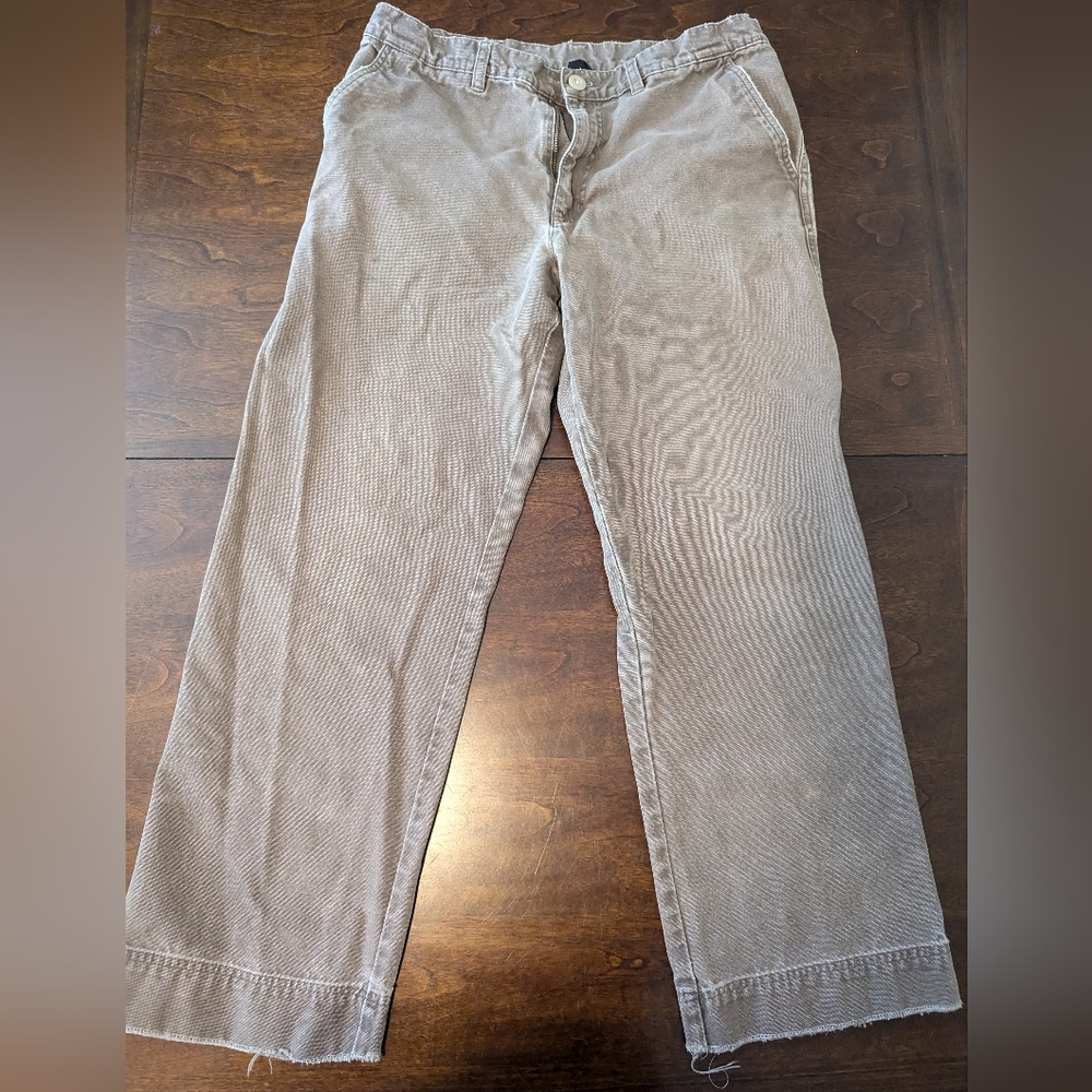 PATAGONIA REGULAR FIT PANTS 100% ORGANIC COTTON BROWN Sz 34W x 29L